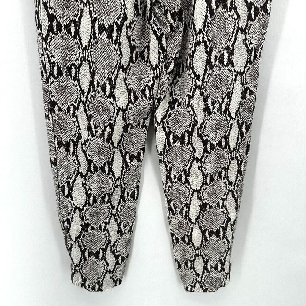 Alc Elijah Python Print Pants Size 2 Brown Ivory … - image 5
